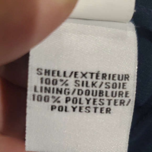 Diane Von Furstenberg Blue Ruffled Cap Sleeve Blouse - Picture 9 of 10